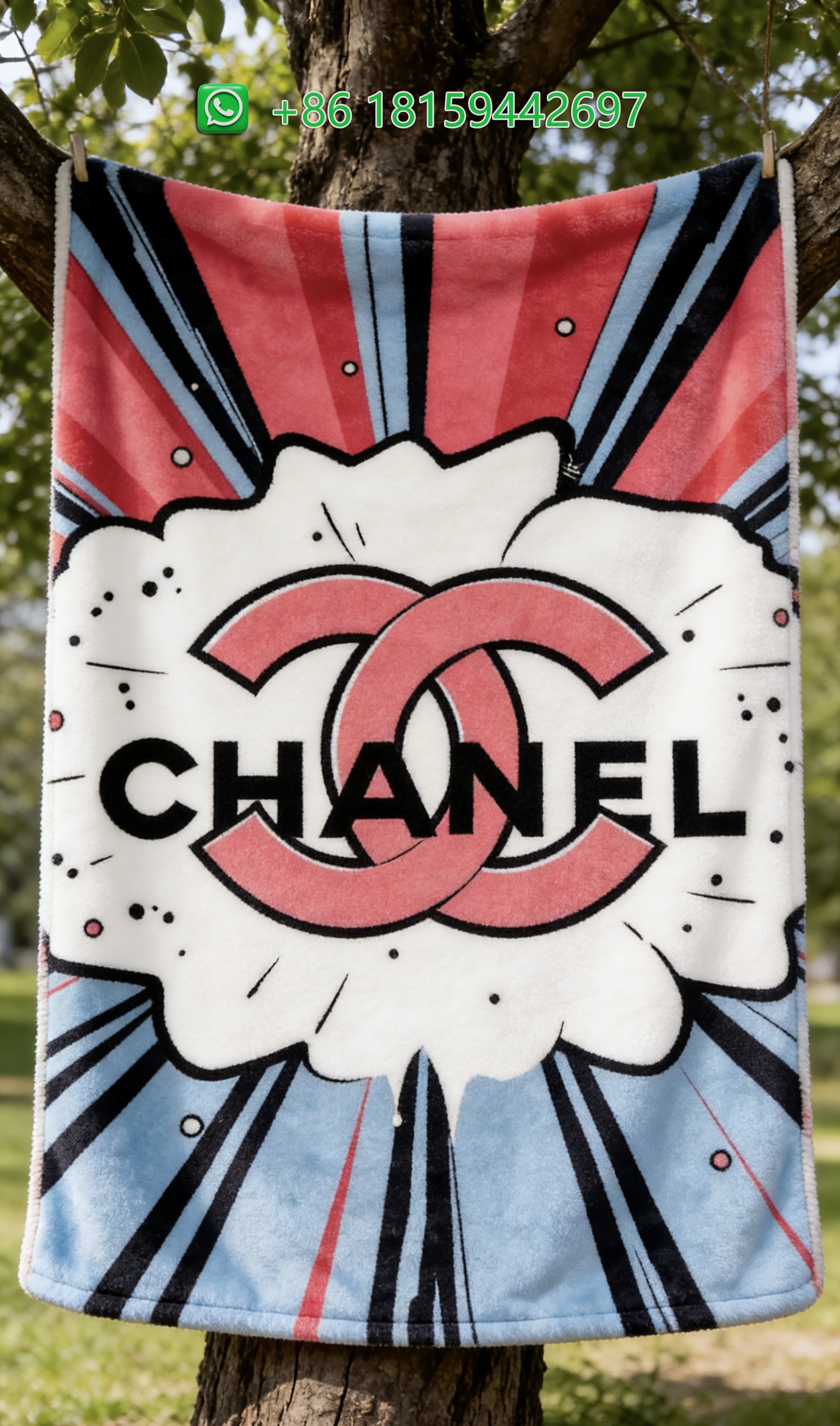 Chanel Throw Blankets